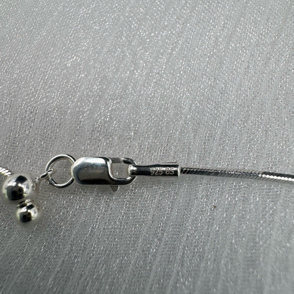 Round Snake Chain Silver Adjustable