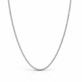 Rolled Box Chain Silver Adjustable