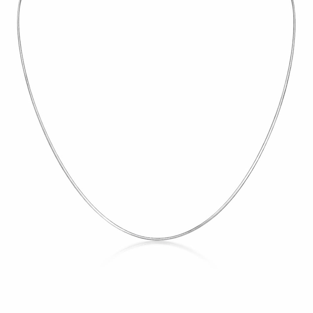Round Snake Chain Silver Adjustable