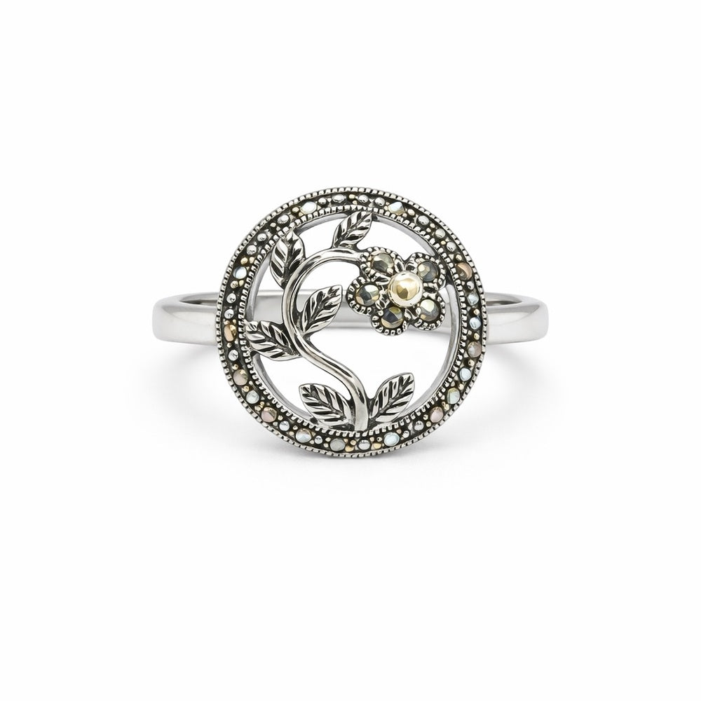 Marcasite Flower Ring
