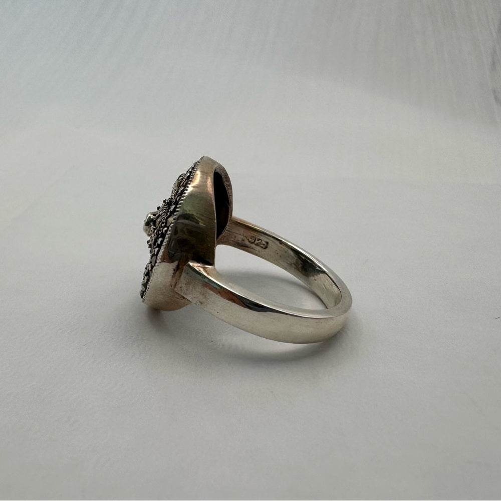 Marcasite Flower Ring