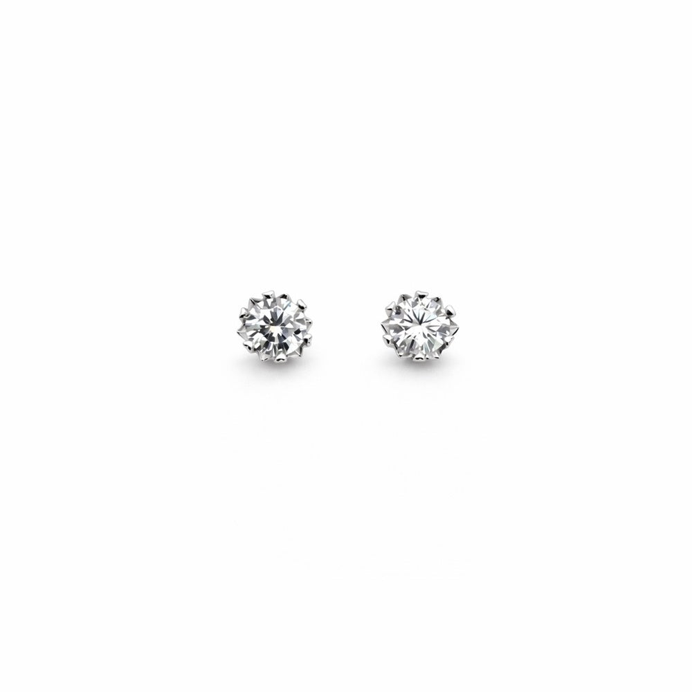 1 CT Total Moissanite Snowflake Stud Earrings