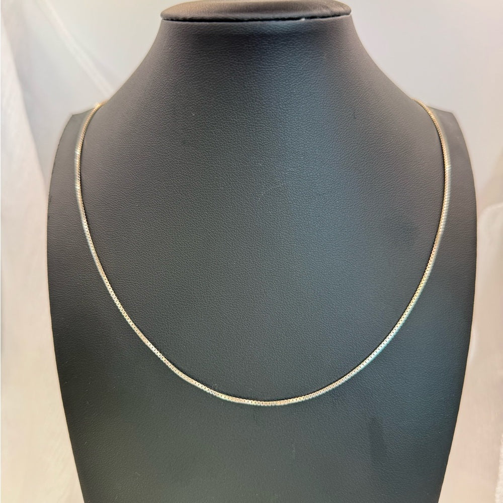 Box Chain Silver Adjustable
