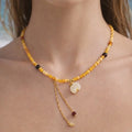 Citrine & Mixed Gemstone Necklace Style #6