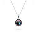 Sterling Silver Tahitian Semi Baroque Pearl Necklace (#27)
