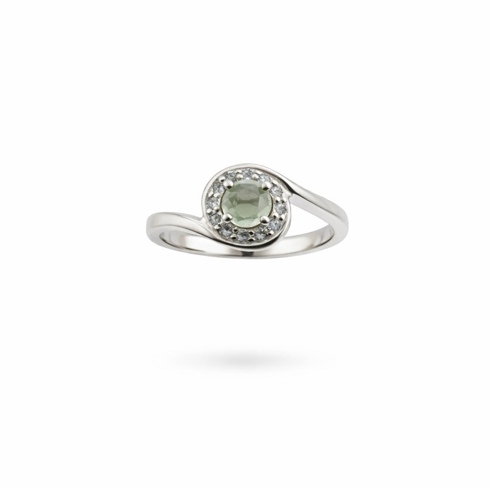 Prehnite Ring (S925)