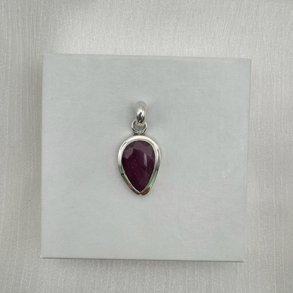 Teardrop Ruby Pendant