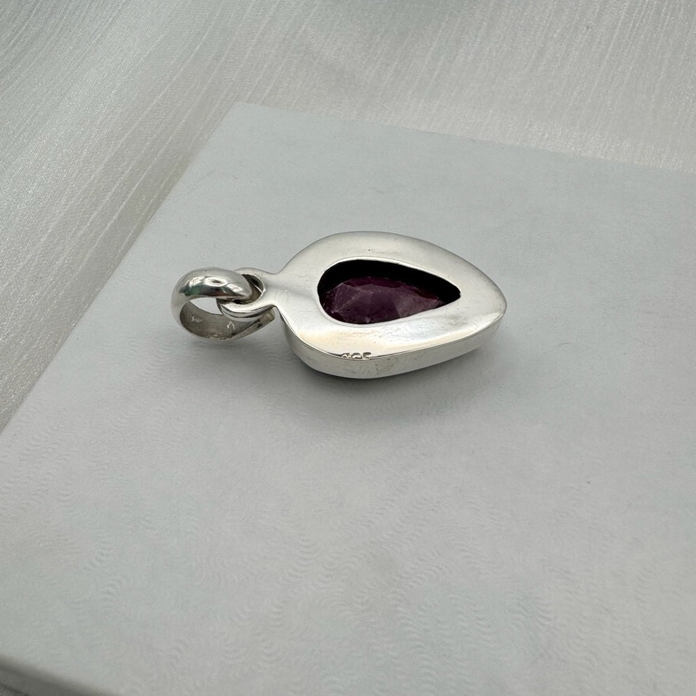 Teardrop Ruby Pendant