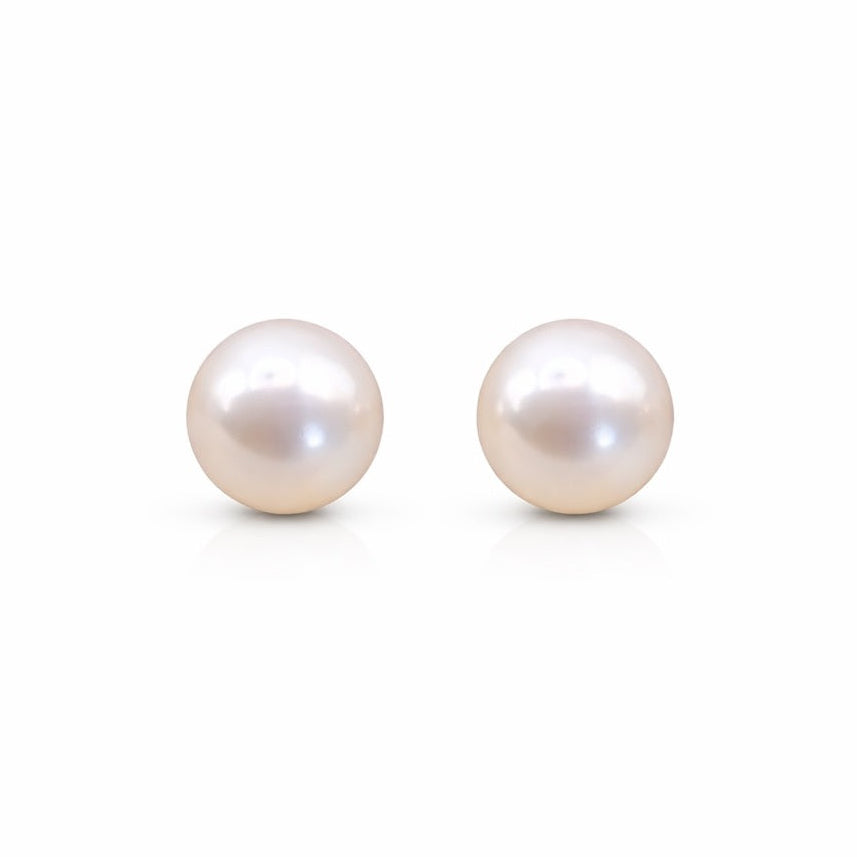 W#1 Pearl Stud Earrings
