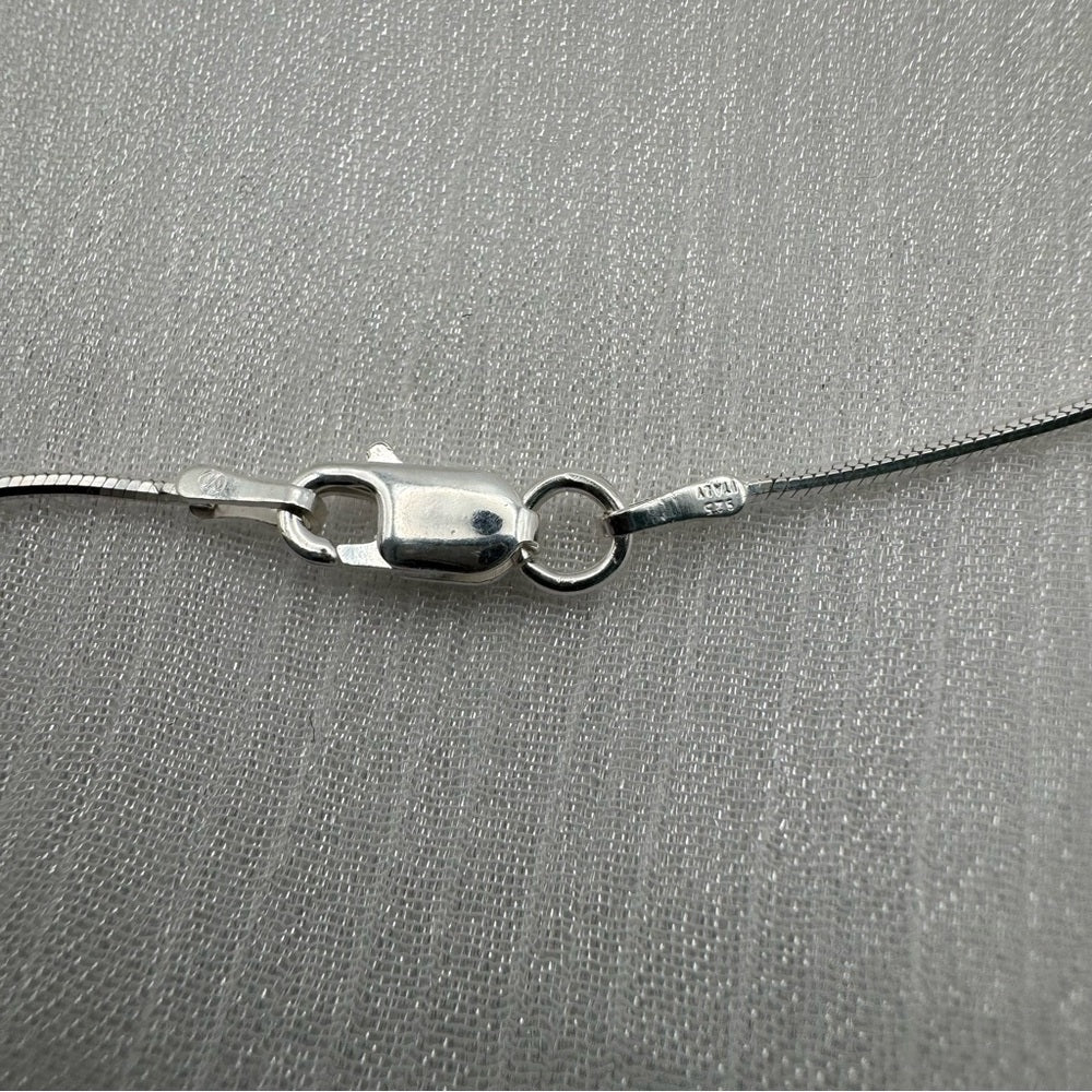 Sapphire Snake Chain Necklace (N7053)