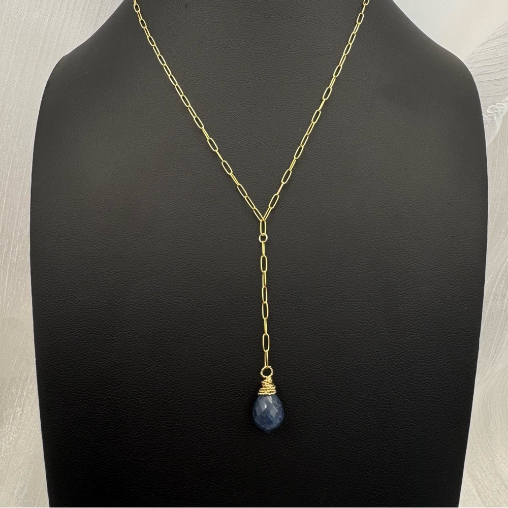 Sapphire Lariat Necklace (L7028)