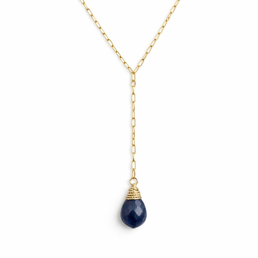 Sapphire Lariat Necklace (L7028)