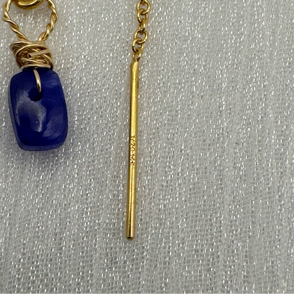 Sapphire Threader Earrings (TH6523)