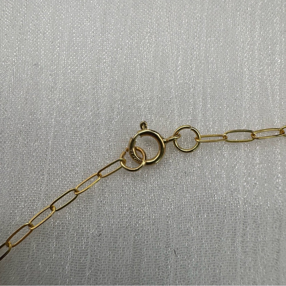 Black Onyx Paperclip Bracelet (B2000)