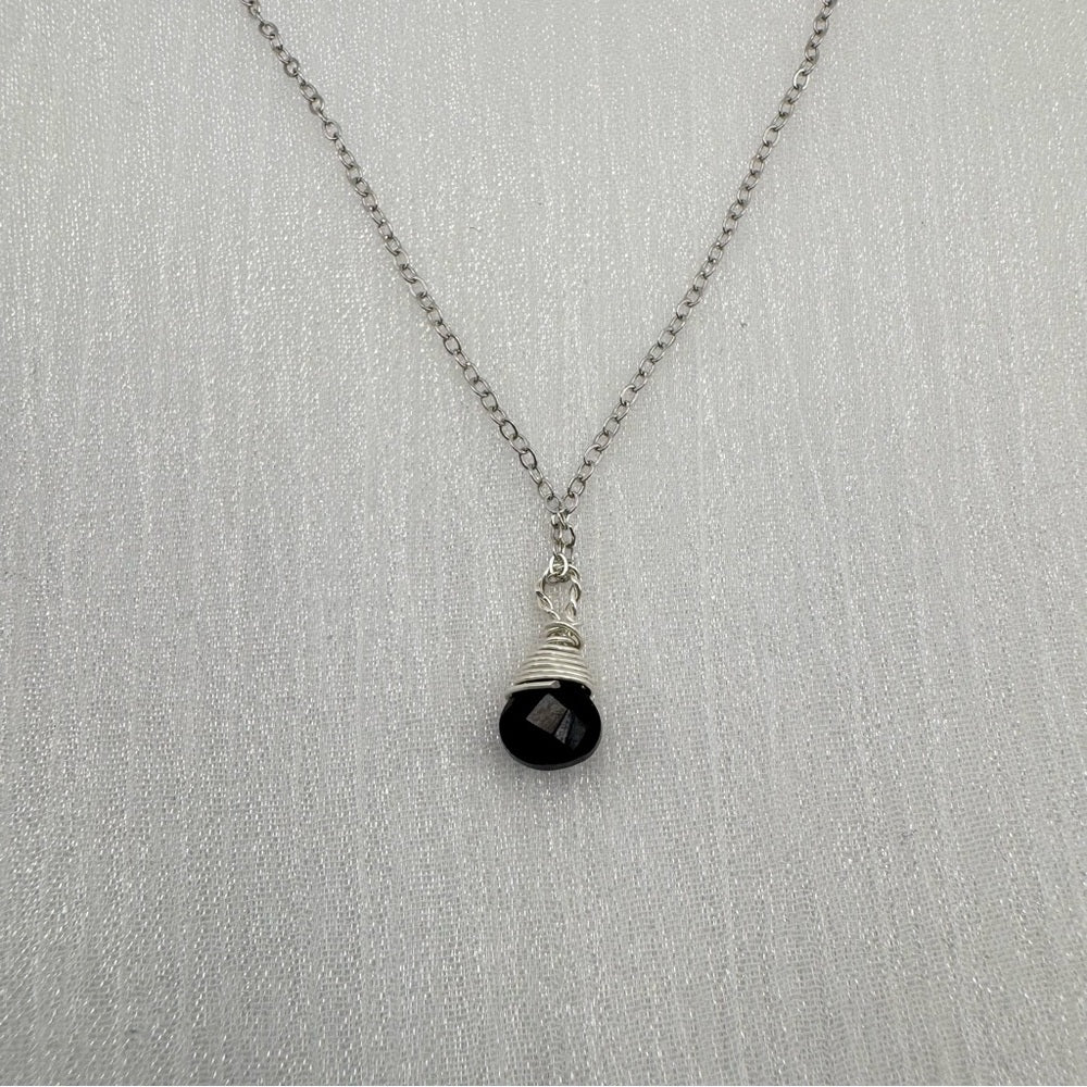 Black Onyx Necklace (N981)