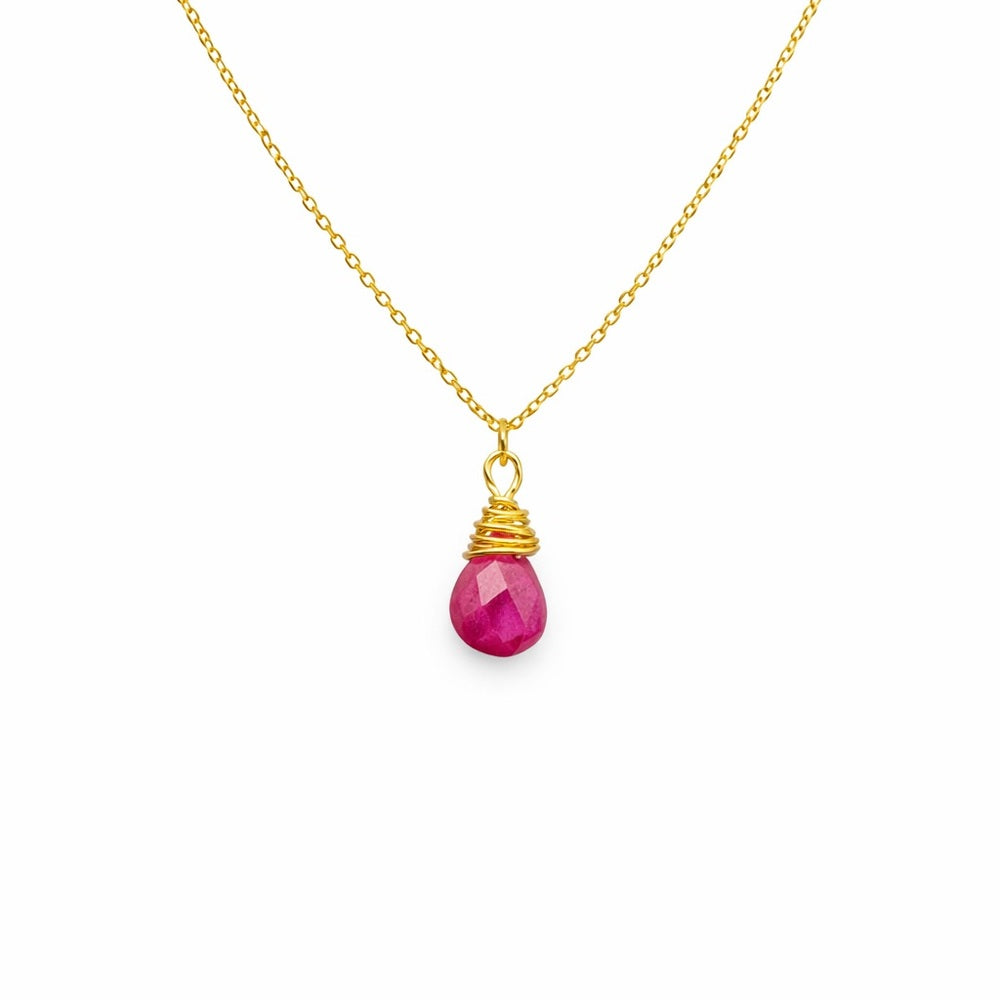 Ruby Chain Necklace (N2410)