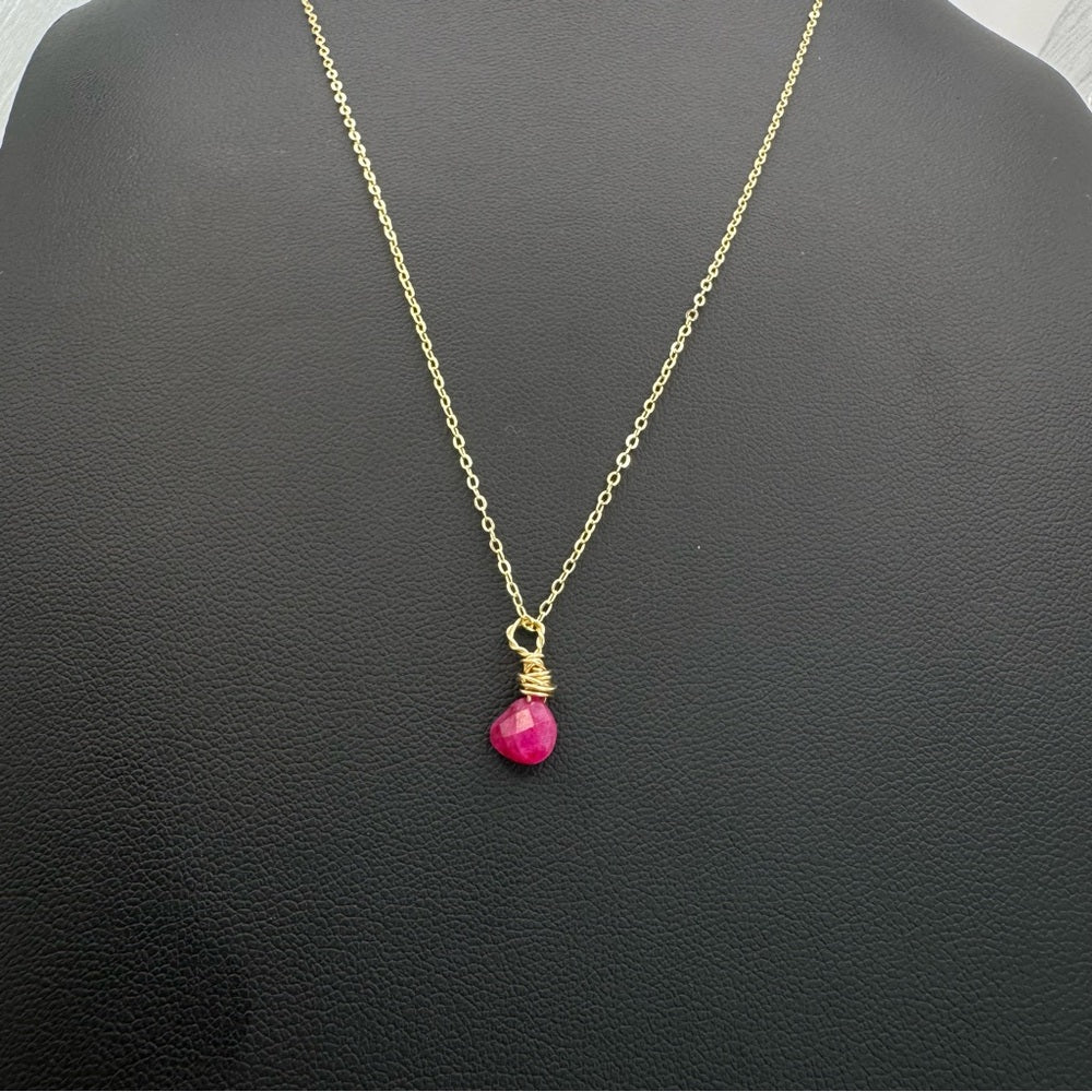 Ruby Chain Necklace (N2410)