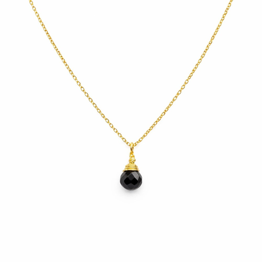 Black Onyx Necklace (N965)