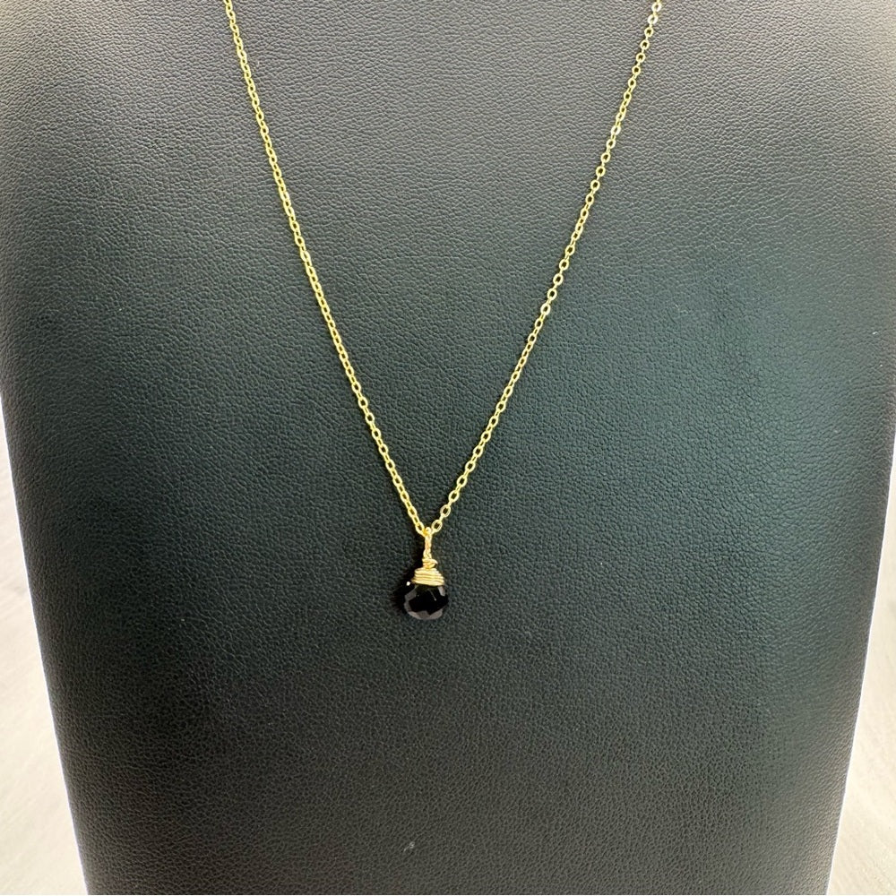 Black Onyx Necklace (N965)