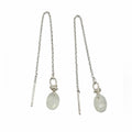 Moonstone Cabochon Oval Threader Earrings (TH11770)