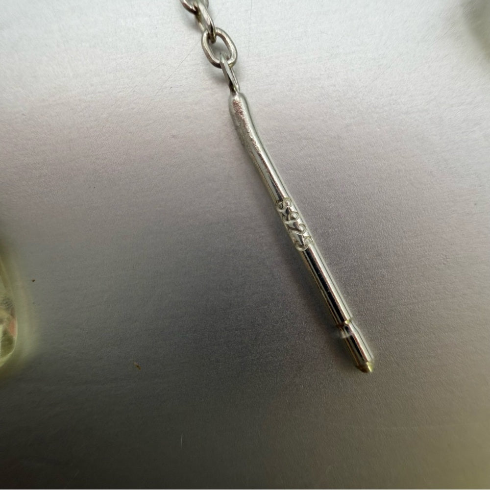 TH1864 Lemon Quartz Threader Earrings