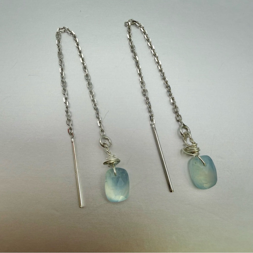 Aquamarine Threader Earrings (TH5411)