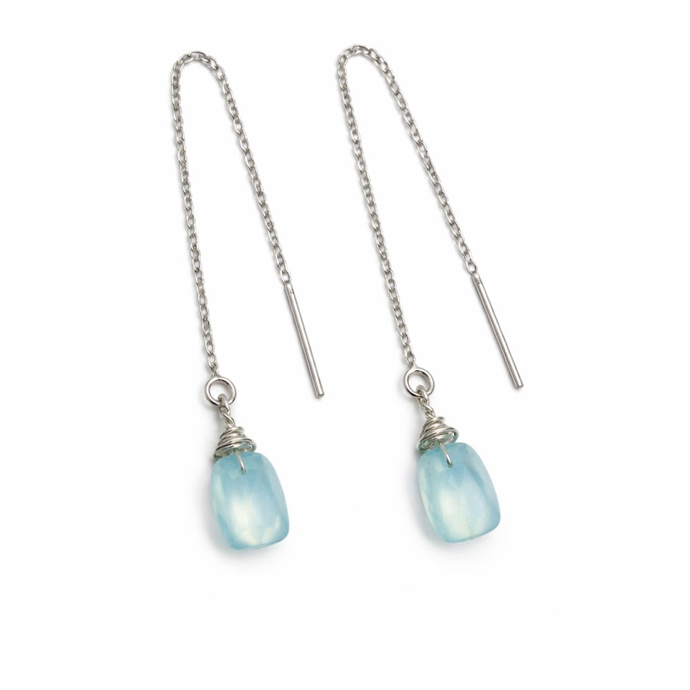 Aquamarine Threader Earrings (TH5411)
