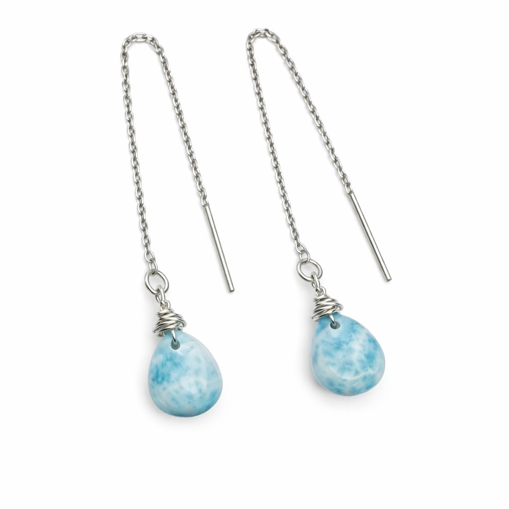 Larimar Threader Earrings (TH90100)