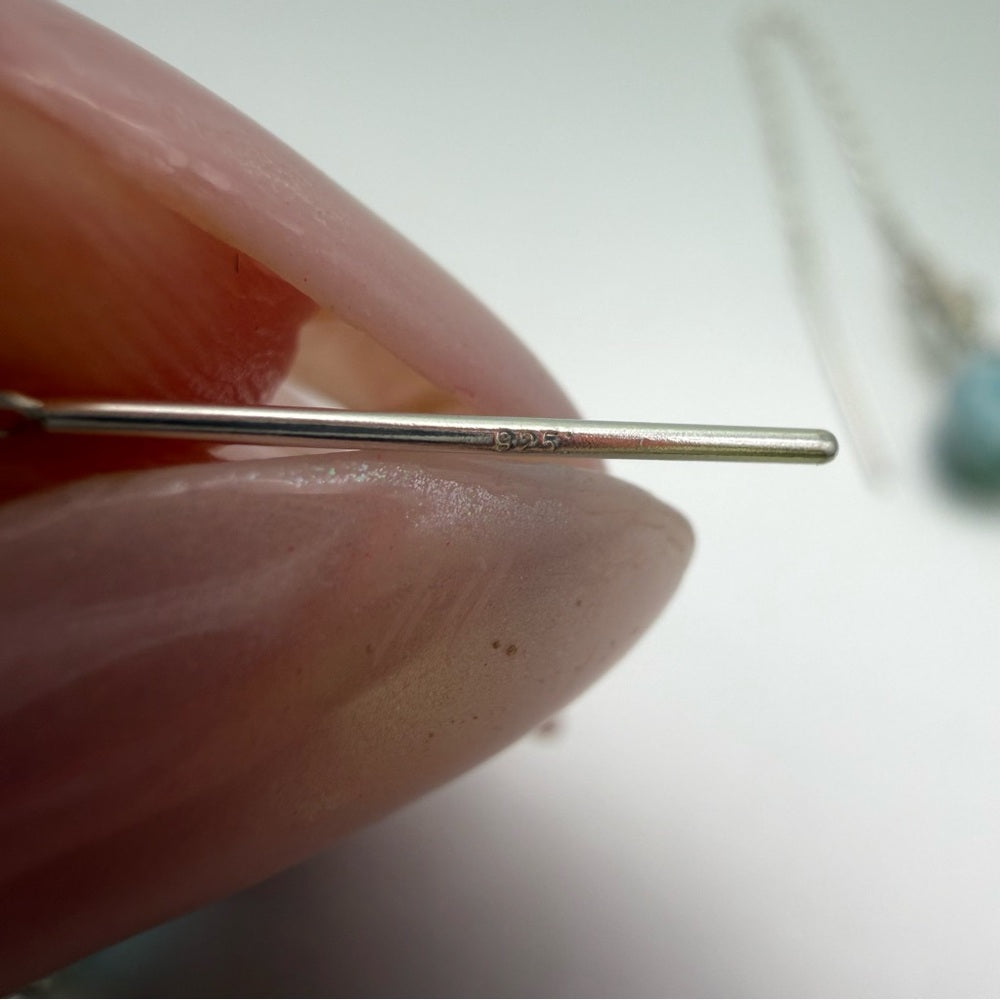 Larimar Threader Earrings (TH90100)