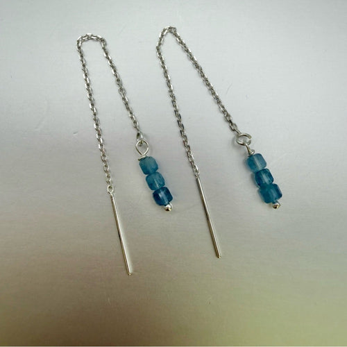 Aquamarine Threader Earrings (TH1175)