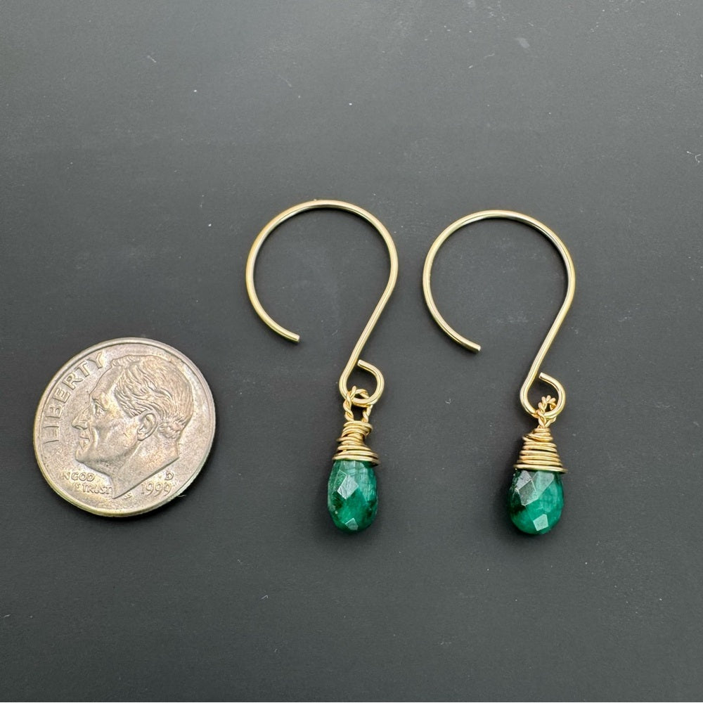 Emerald Dangle Earrings (HP10503)