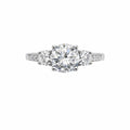 2.52 CT Moissanite Bezzle Set Cross Pendant