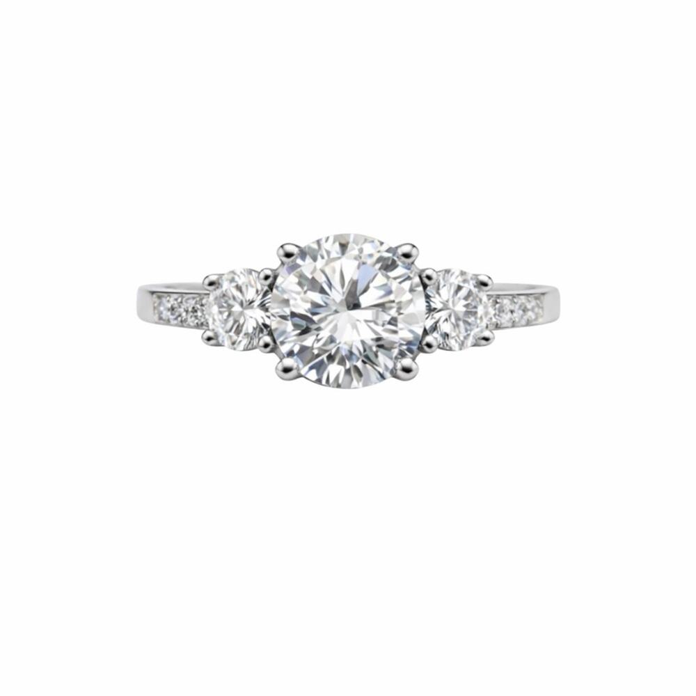 2.52 CT Moissanite Bezzle Set Cross Pendant