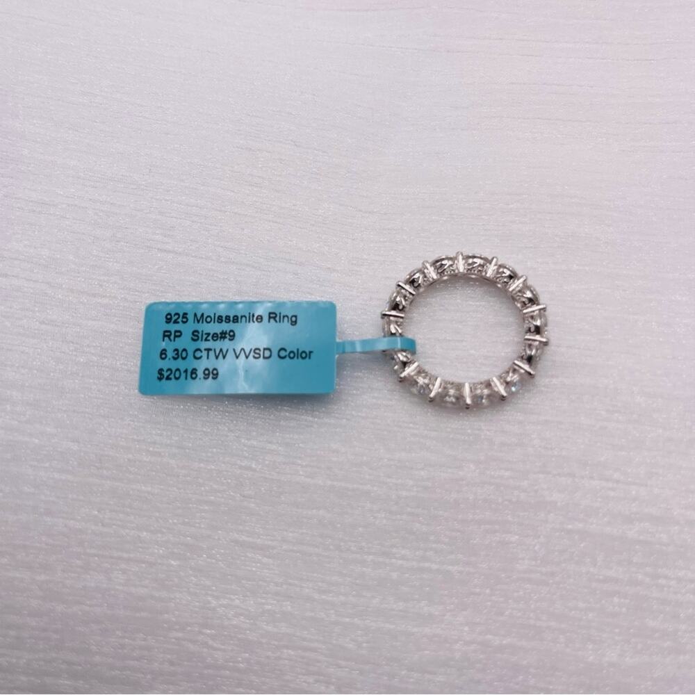6.3 CT Moissanite Eternity Ring