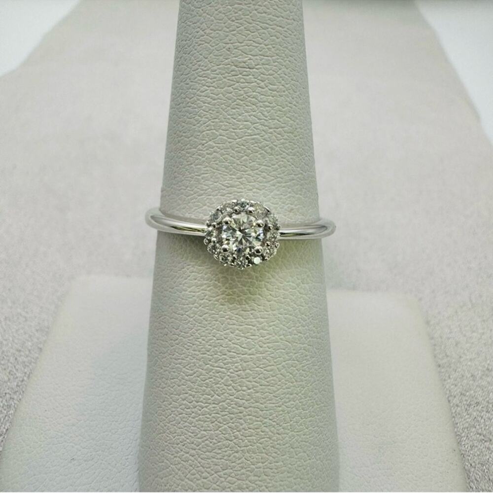 0.48 CT Moissanite Sterling Silver Ring