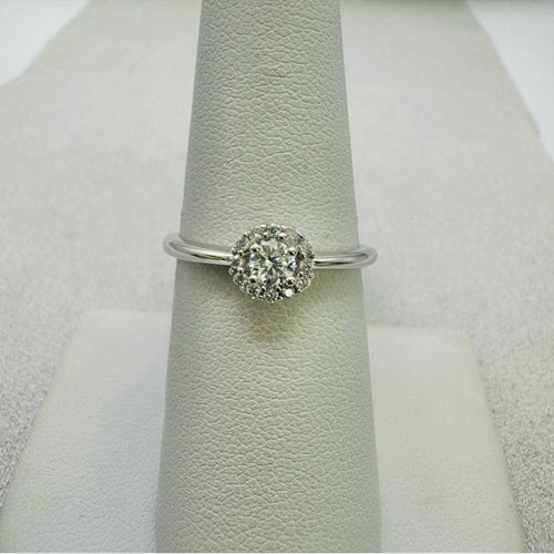 0.48 CT Moissanite Sterling Silver Ring