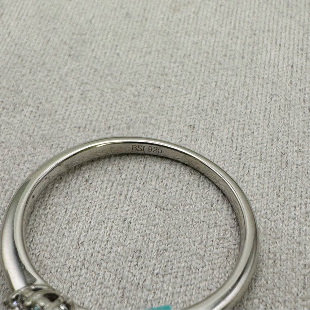 0.48 CT Moissanite Sterling Silver Ring