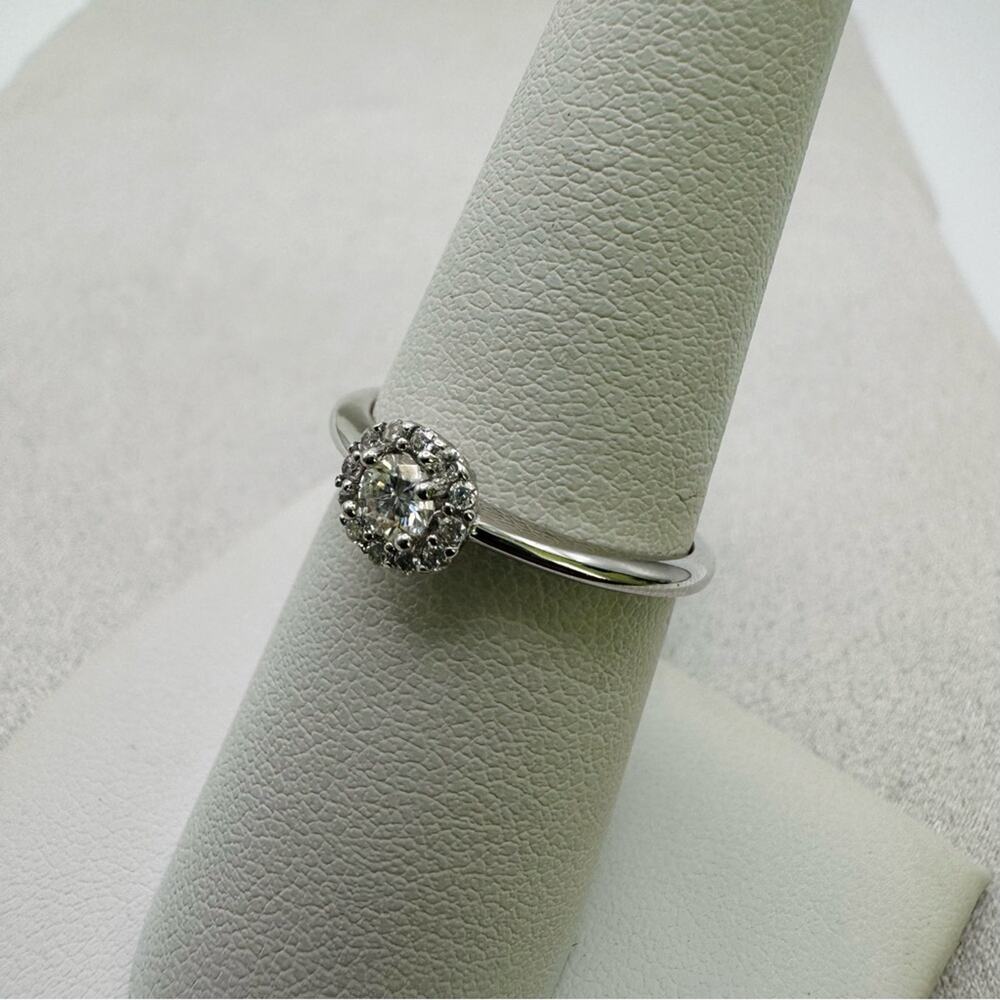 0.48 CT Moissanite Sterling Silver Ring