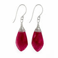 Ruby Teardrop Earrings (HK3010)