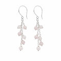 Rose Quartz Cluster Earrings (HK4021)