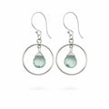 Aquamarine Chandelier Earrings (HK1610)
