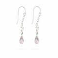 Rose Quartz Dangle Earrings (HK5510)