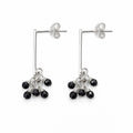 Spinel Cluster Bar Post Earrings (P827)