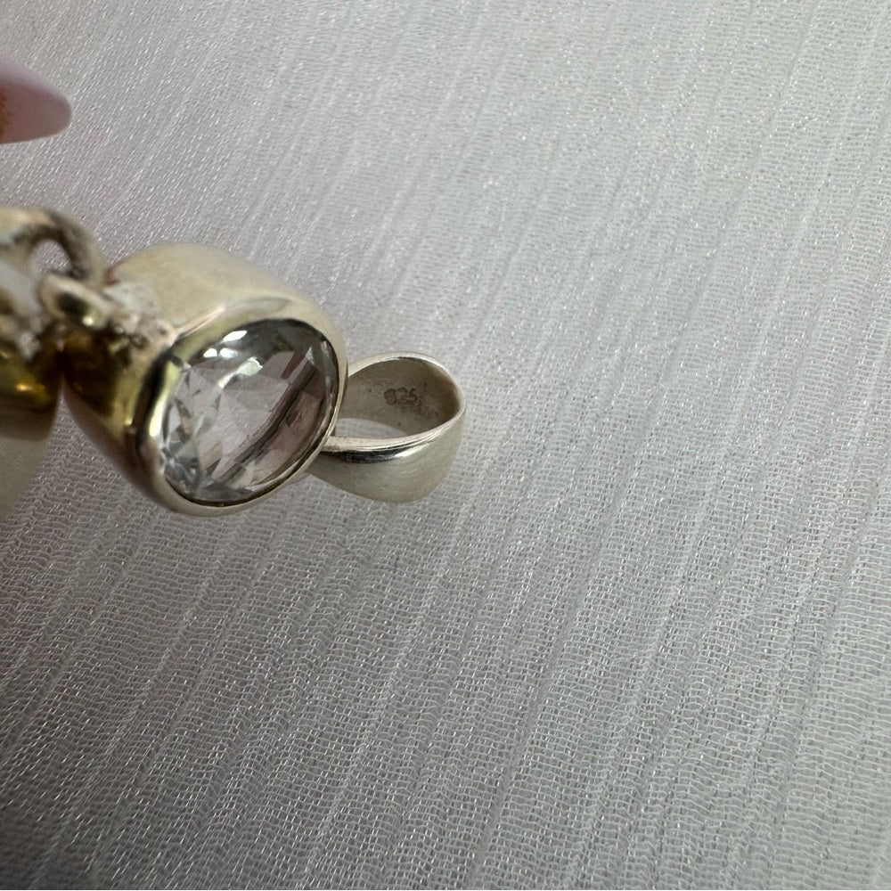 Crystal Quartz Teardrop Pendant