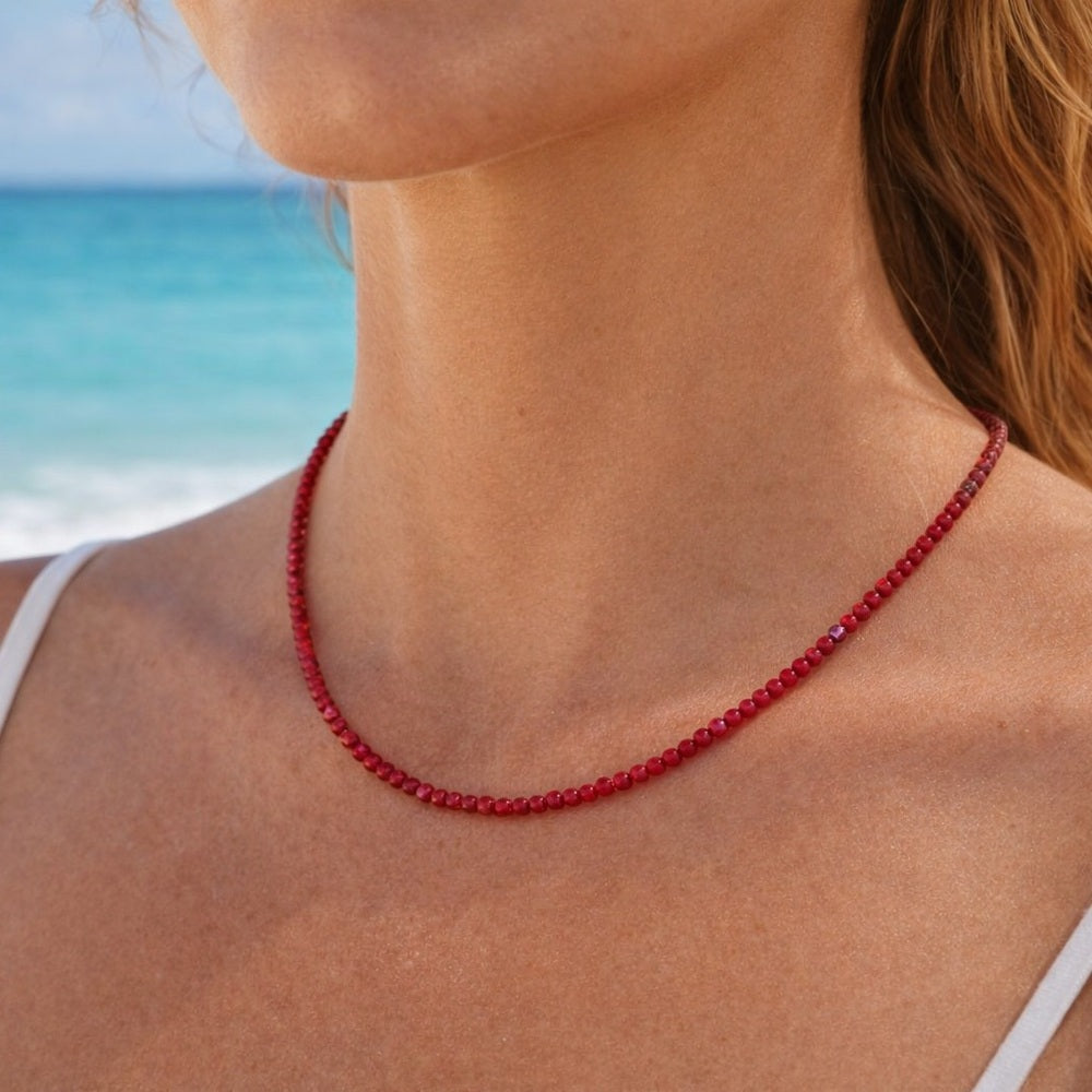 Brazilian Rhodonite Gemstone Necklace