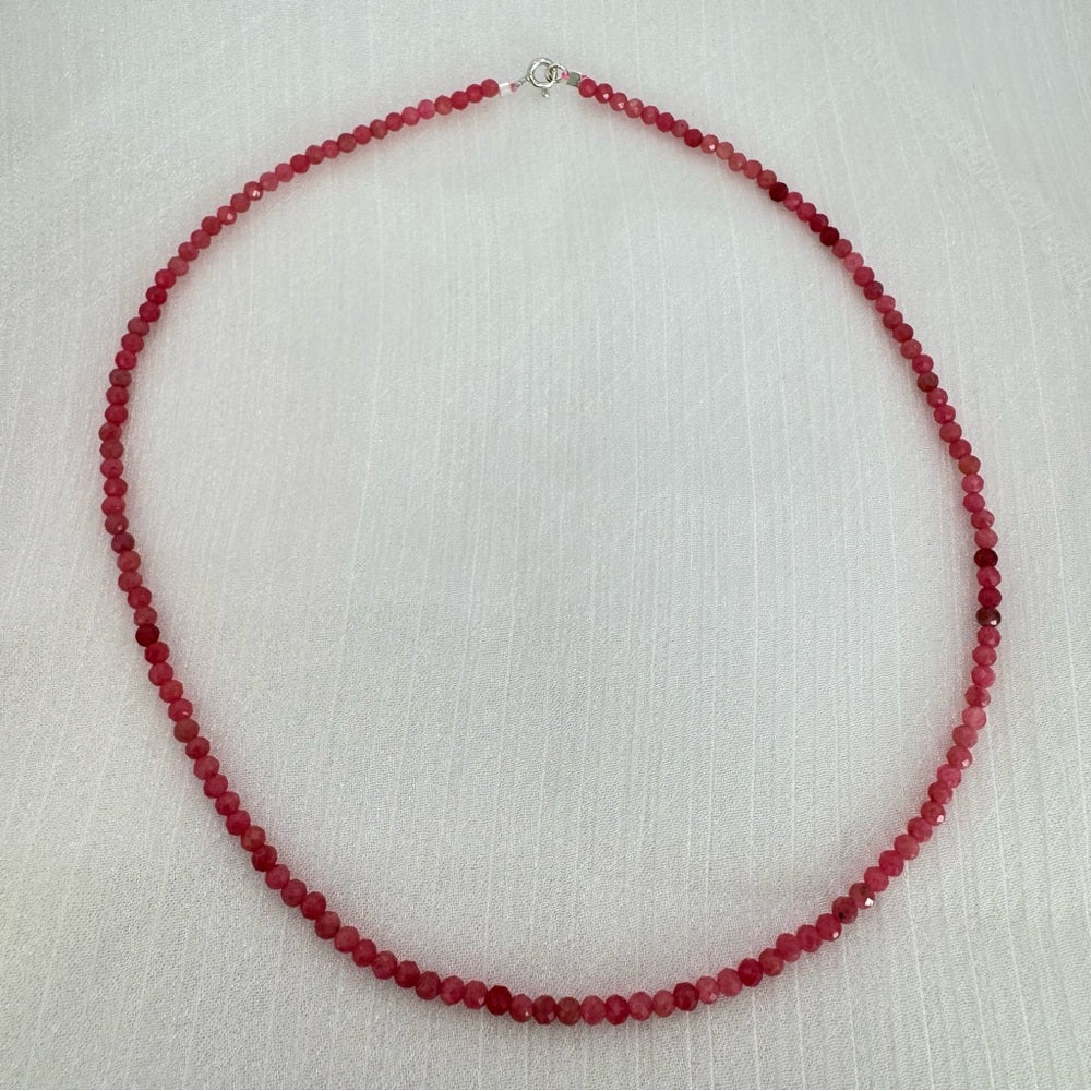 Brazilian Rhodonite Gemstone Necklace
