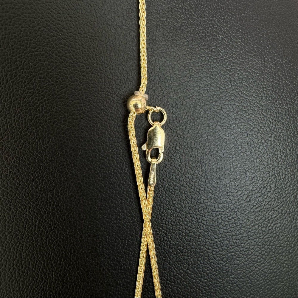 Gold Wheat Chain Adjustable