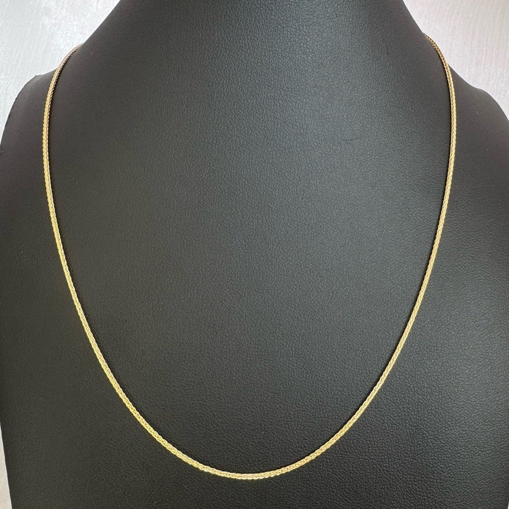 Gold Wheat Chain Adjustable
