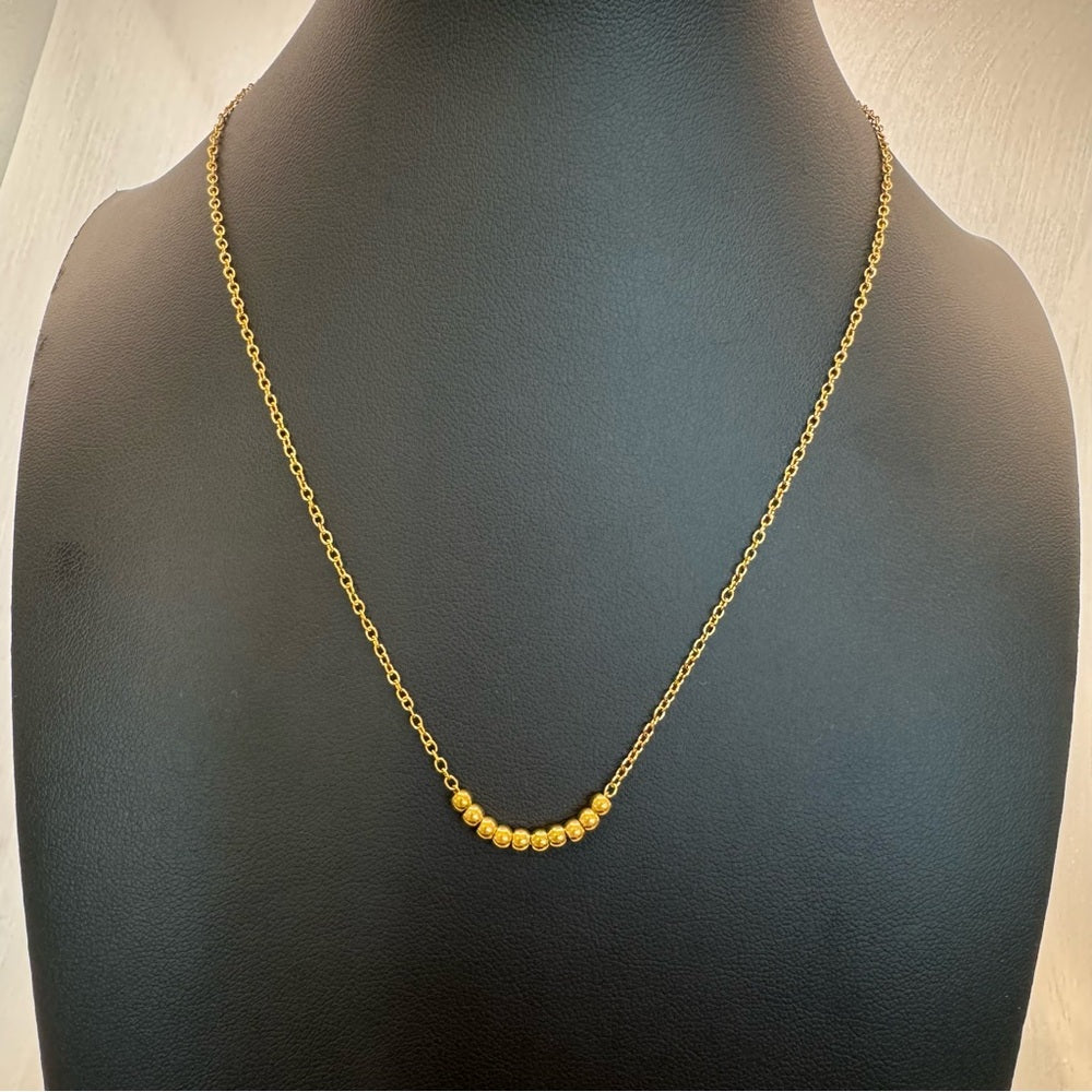 Gold Beaded Necklace