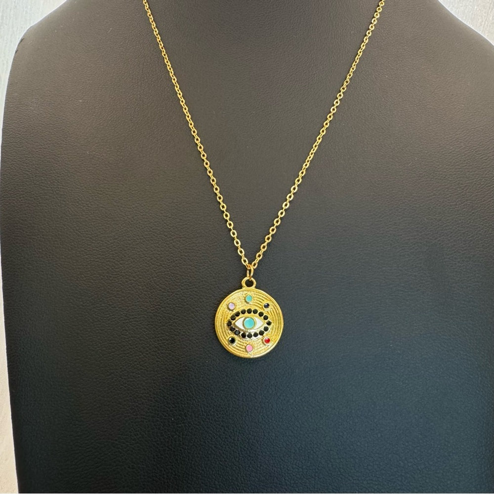 Gold Eye Necklace